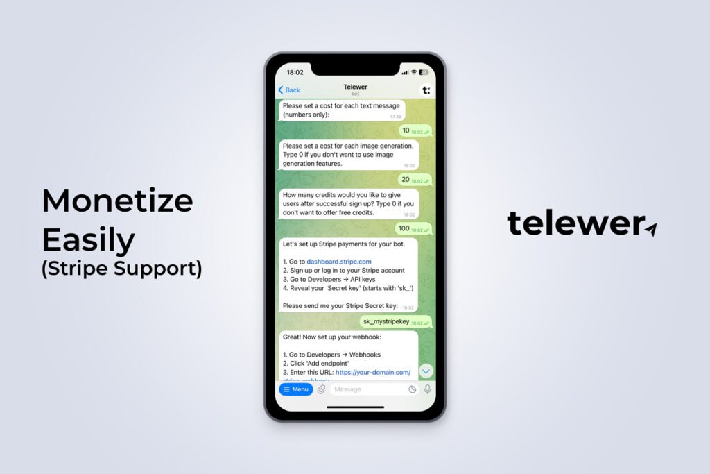 Telegram stripe support